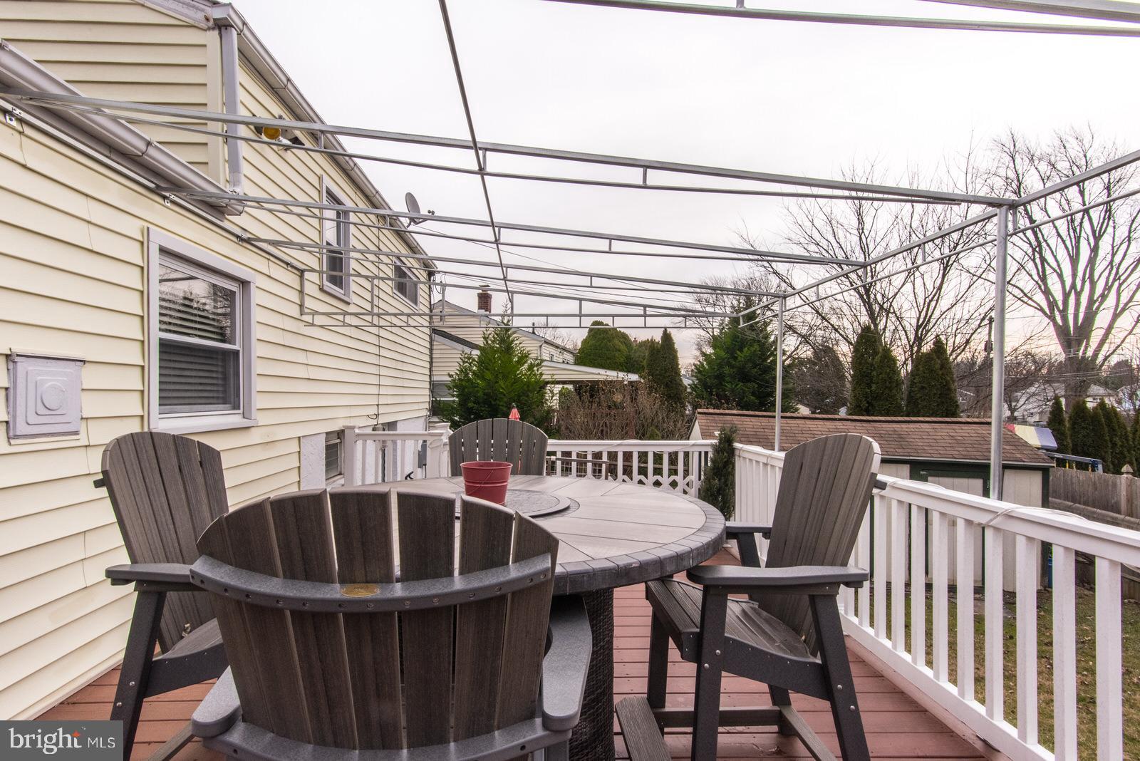 204 Abbott Road Hatboro, PA 19040 - Photo 48 of 59 Deck (awning stored)
