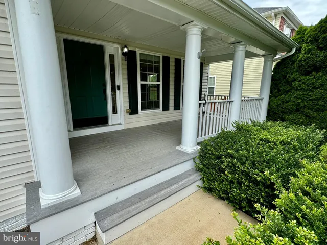 a view of front door of house