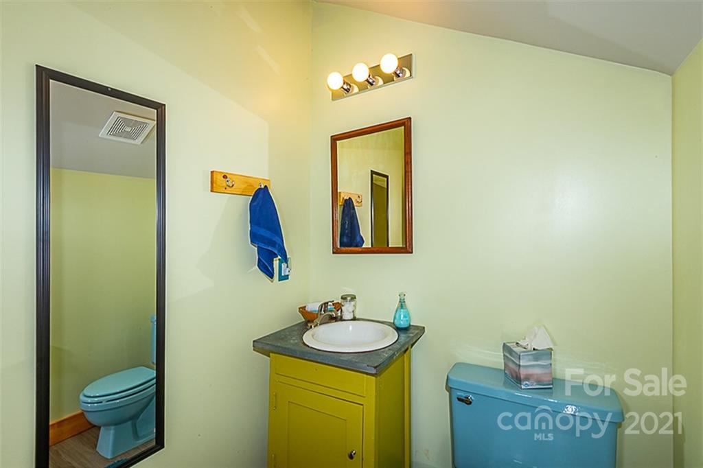 241 Ray Hill Road Horse Shoe, NC 28742 - Photo 21 of 43 a bathroom with a sink and a mirror
