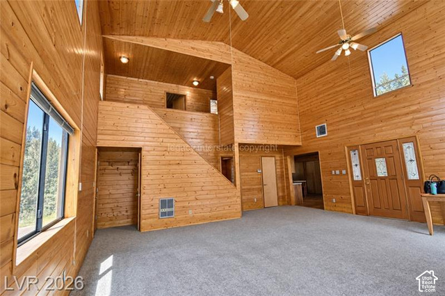 1129 Ponderosa Road, Unit 40 Hatch, UT 84735 - Photo 5 of 47 Wood-paneled walls and ceiling with a vaulted design