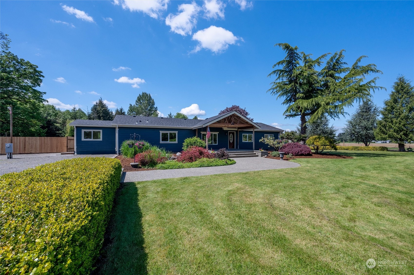5805 Lawrence Road Everson, WA 98247 - Photo 4 of 35 a front view of house with yard and outdoor seating