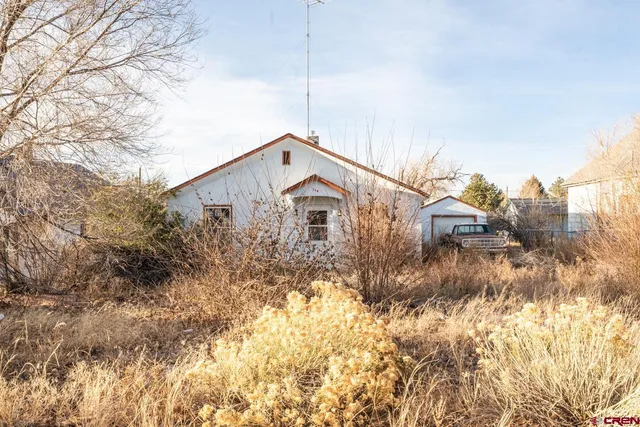 a house view with a yard