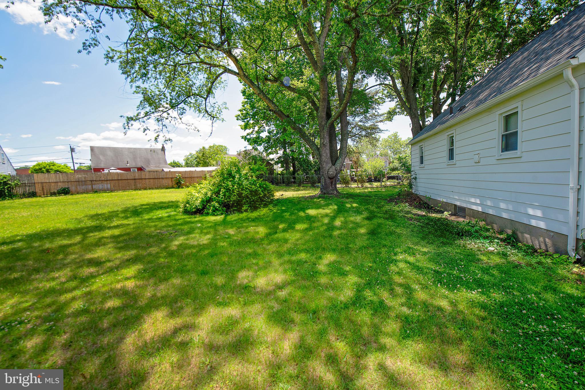 214 David Place Magnolia, NJ 08049 - Photo 20 of 21 a view of a backyard with large trees