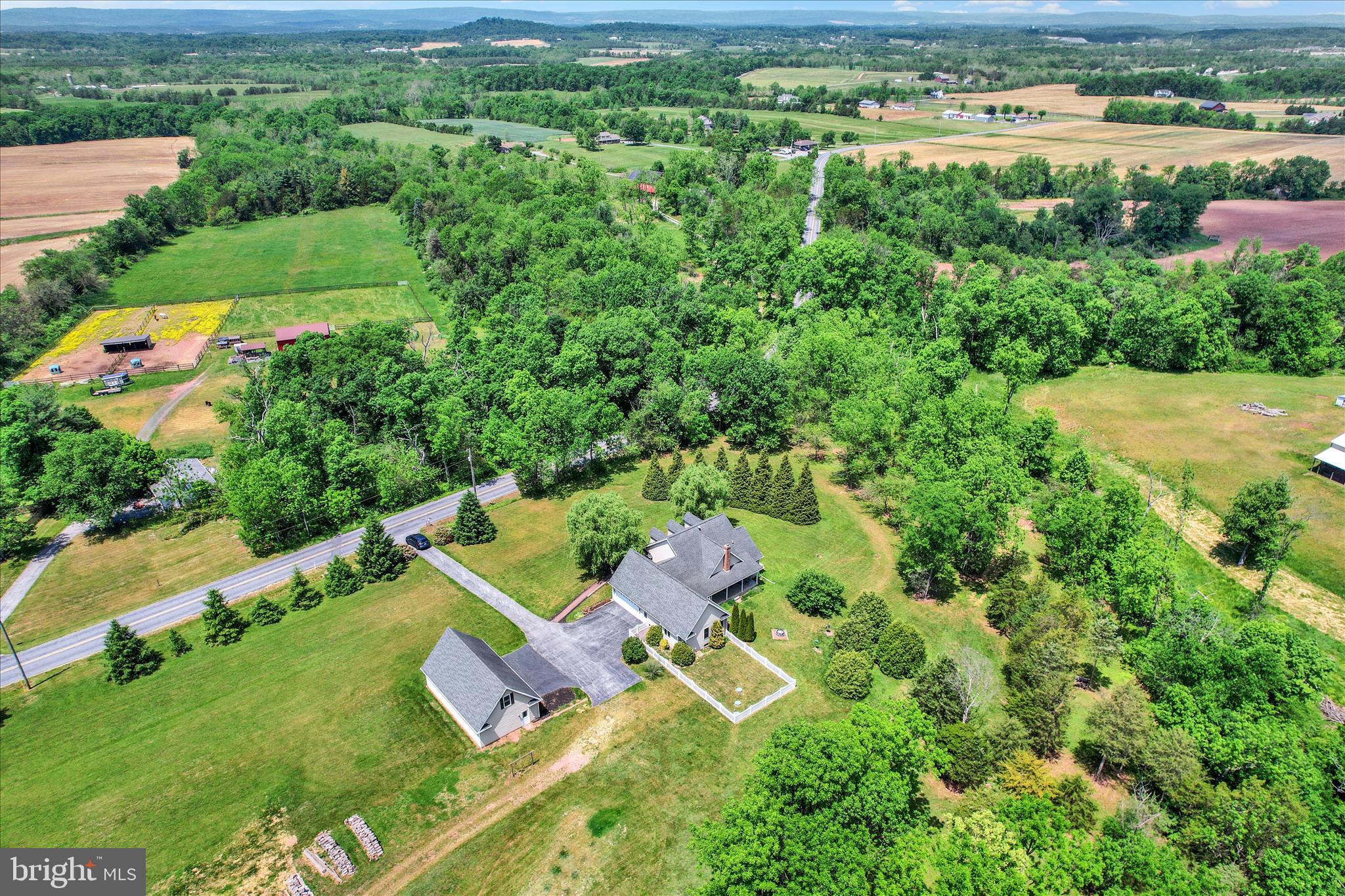 1210 White Church Road Gettysburg, PA 17325 - Photo 51 of 56 an aerial view of residential house with outdoor space and lake view