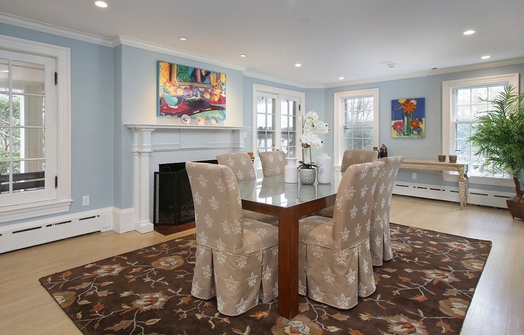 20 Malia Terrace Newton, MA 02467 - Photo 6 of 21 a dining room with furniture a rug and wooden floor