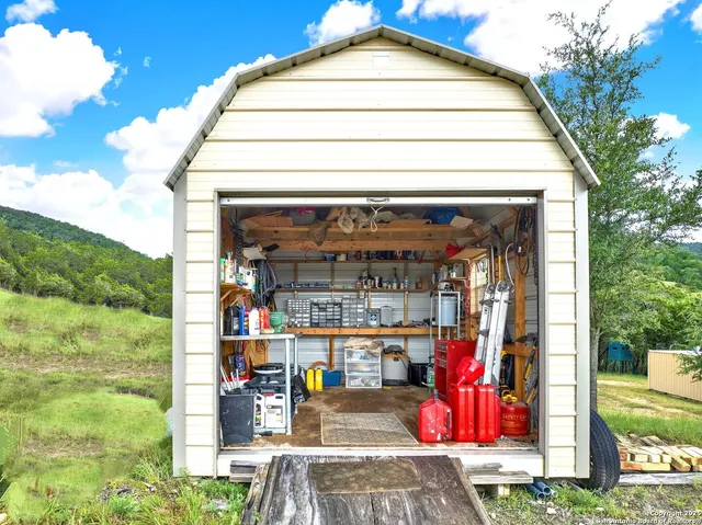 a view of storage and utility room