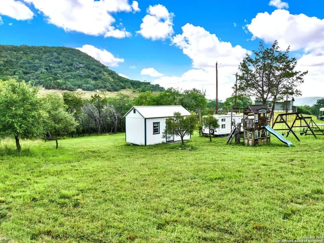 a house view with a garden space