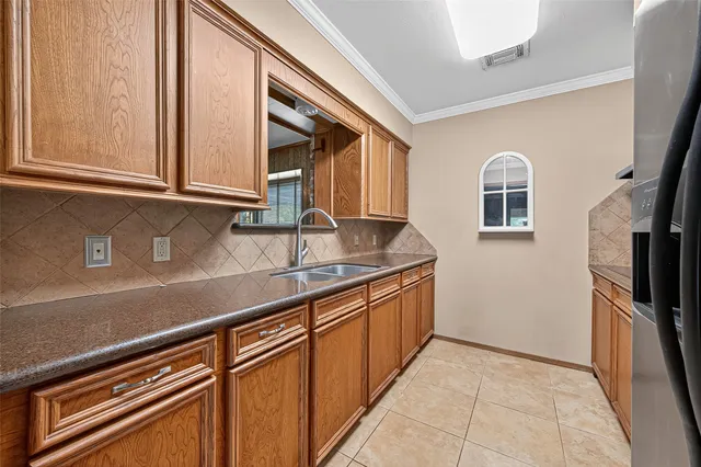 a close view of refrigerator in kitchen