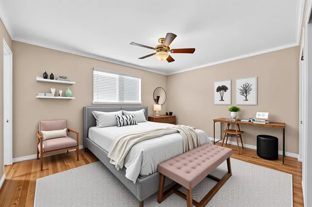 a bathroom with a granite countertop sink toilet and mirror