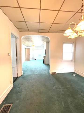 a view of a room with a empty space