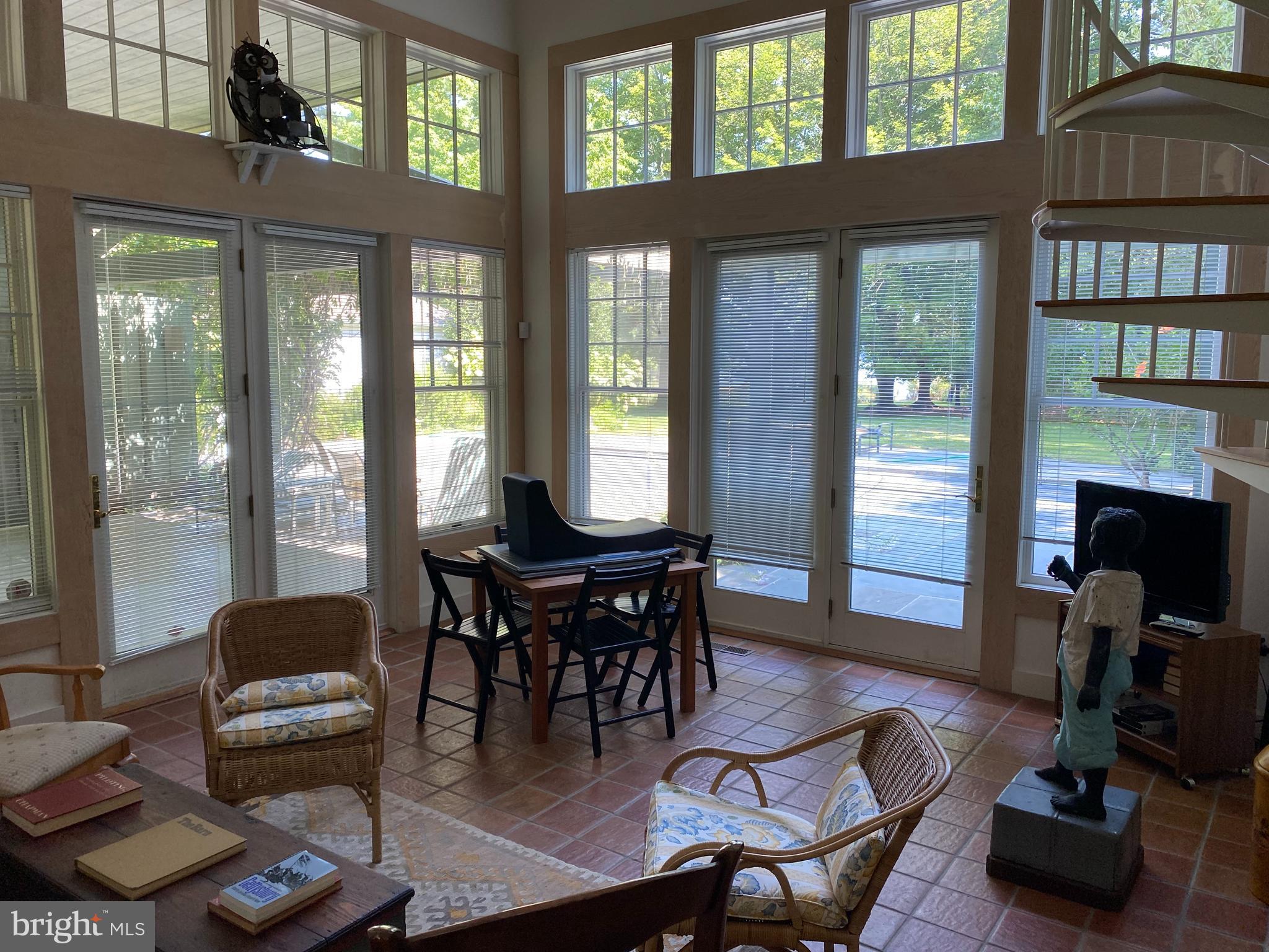 23452 Pine Point Road, Unit 23452 Bozman, MD 21612 - Photo 27 of 30 Guest house Living Room overlooking pool