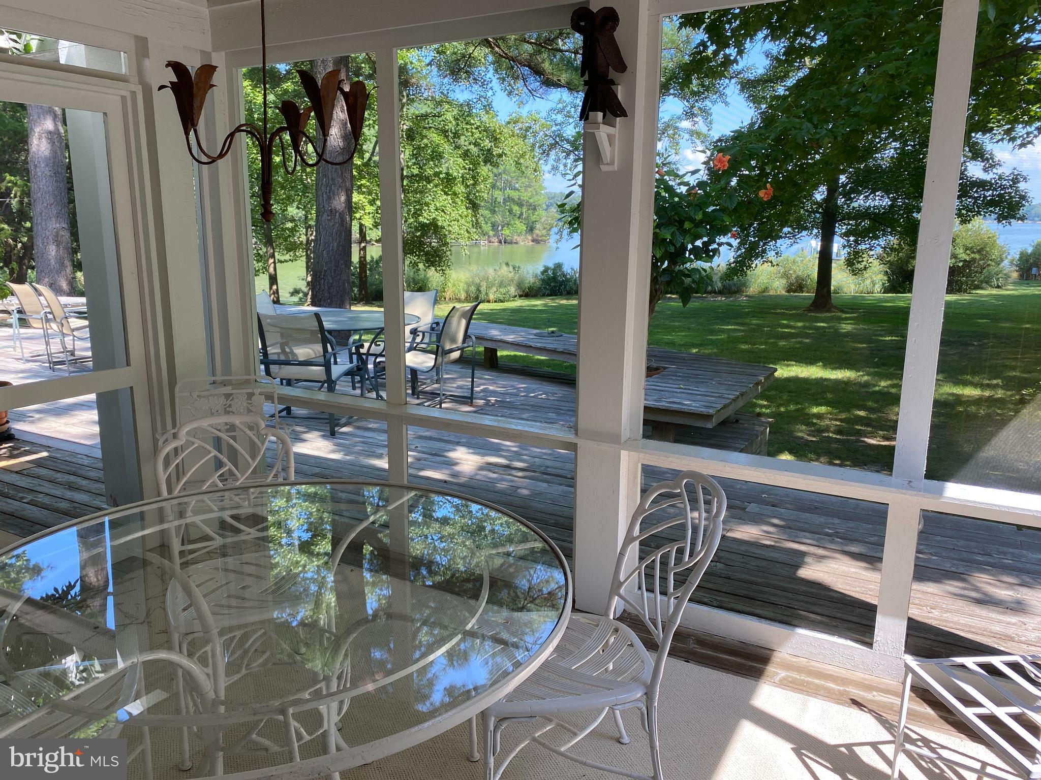 23452 Pine Point Road, Unit 23452 Bozman, MD 21612 - Photo 10 of 30 three season screenedporch overlooking Broad Creek