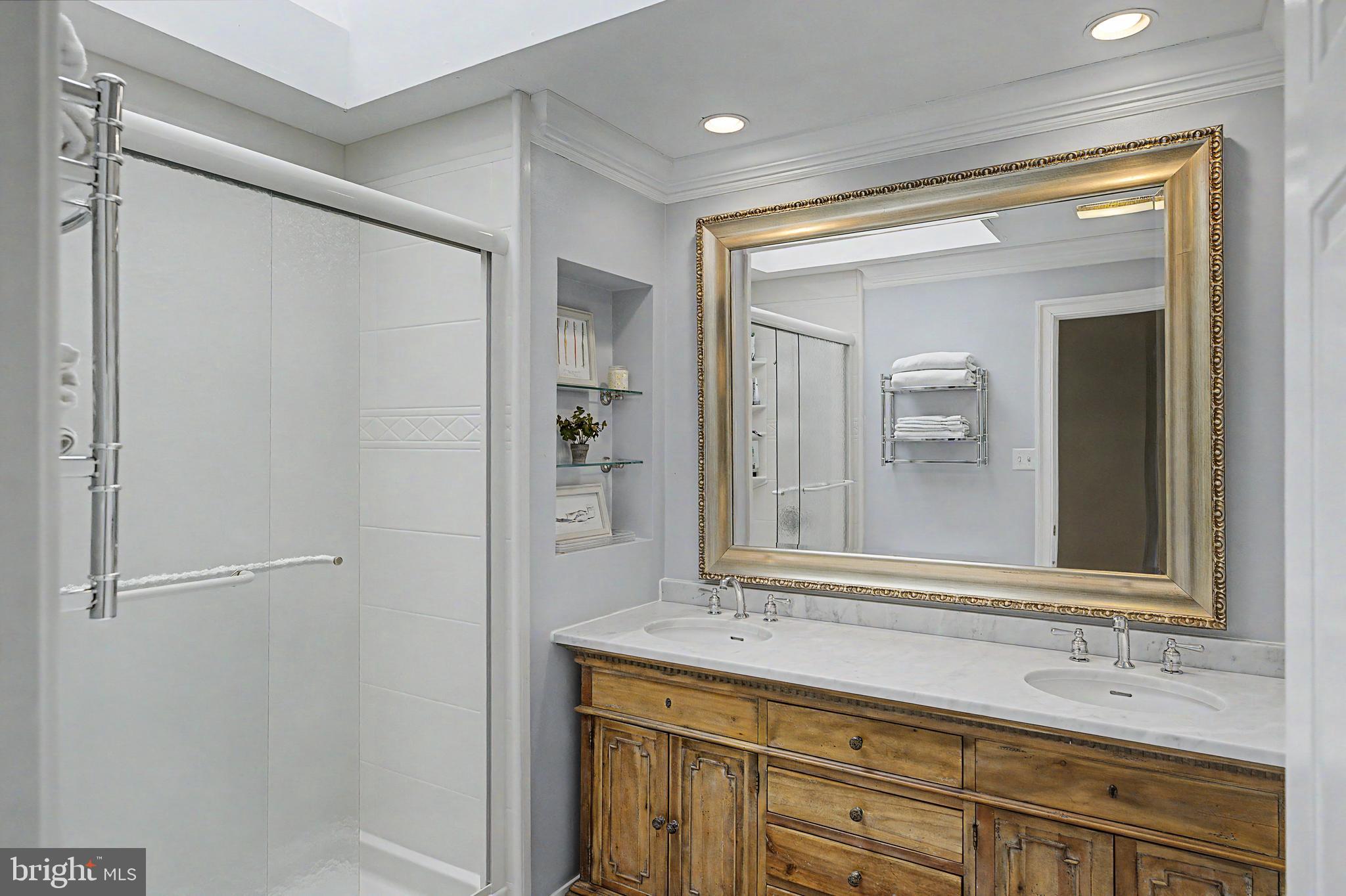2047 Shearer Road Lansdale, PA 19446 - Photo 33 of 51 Hall Bathroom with Stall Shower and Double Sink