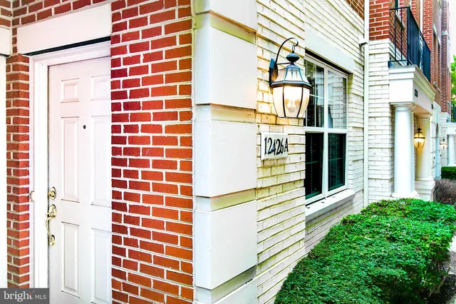 a view of a brick wall