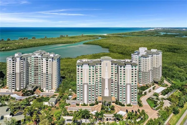 a view of a city with ocean
