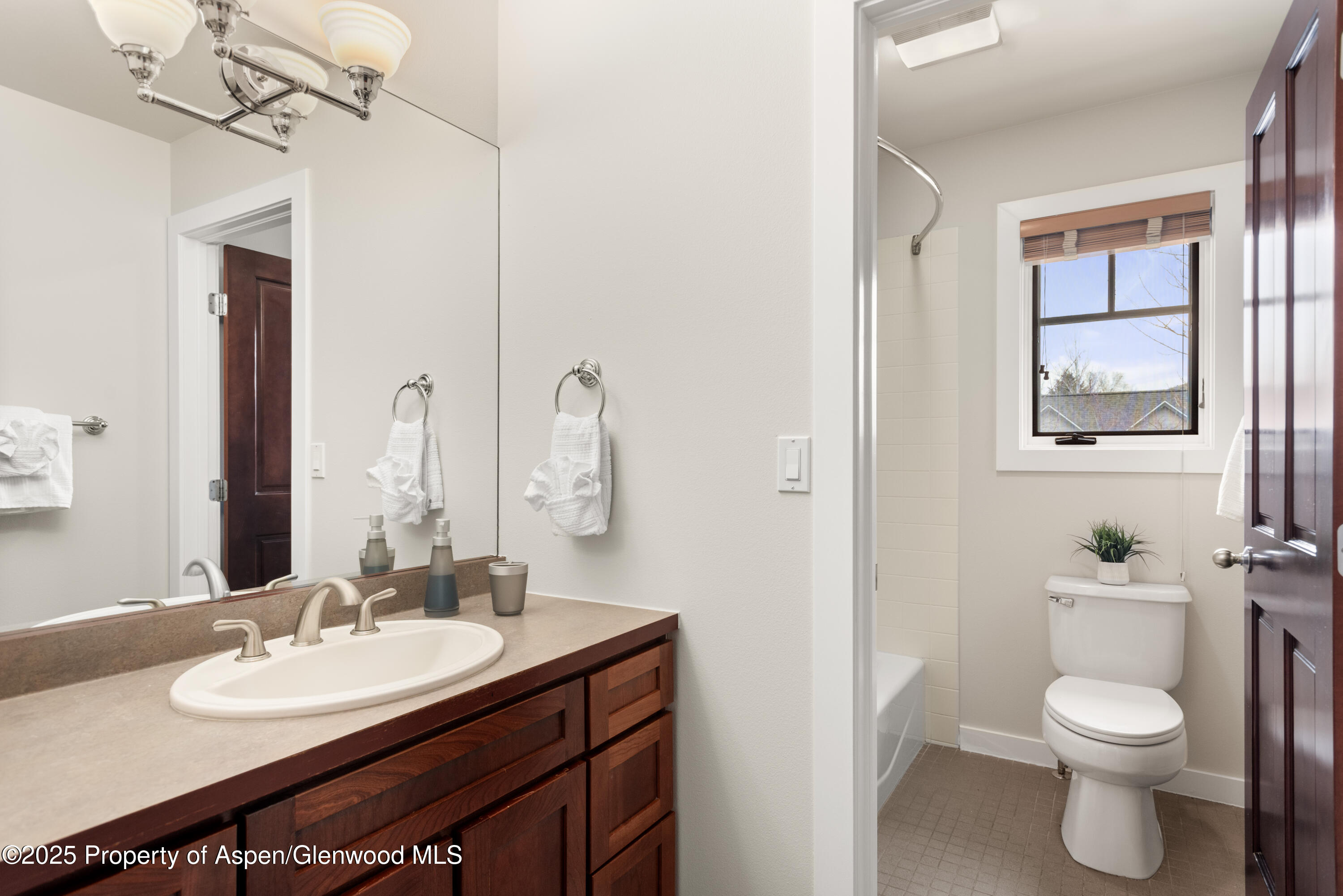 314 Sopris Circle Basalt, CO 81621 - Photo 22 of 36 a bathroom with a sink vanity mirror and toilet