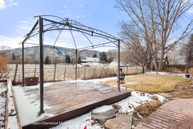 a street view covered with snow
