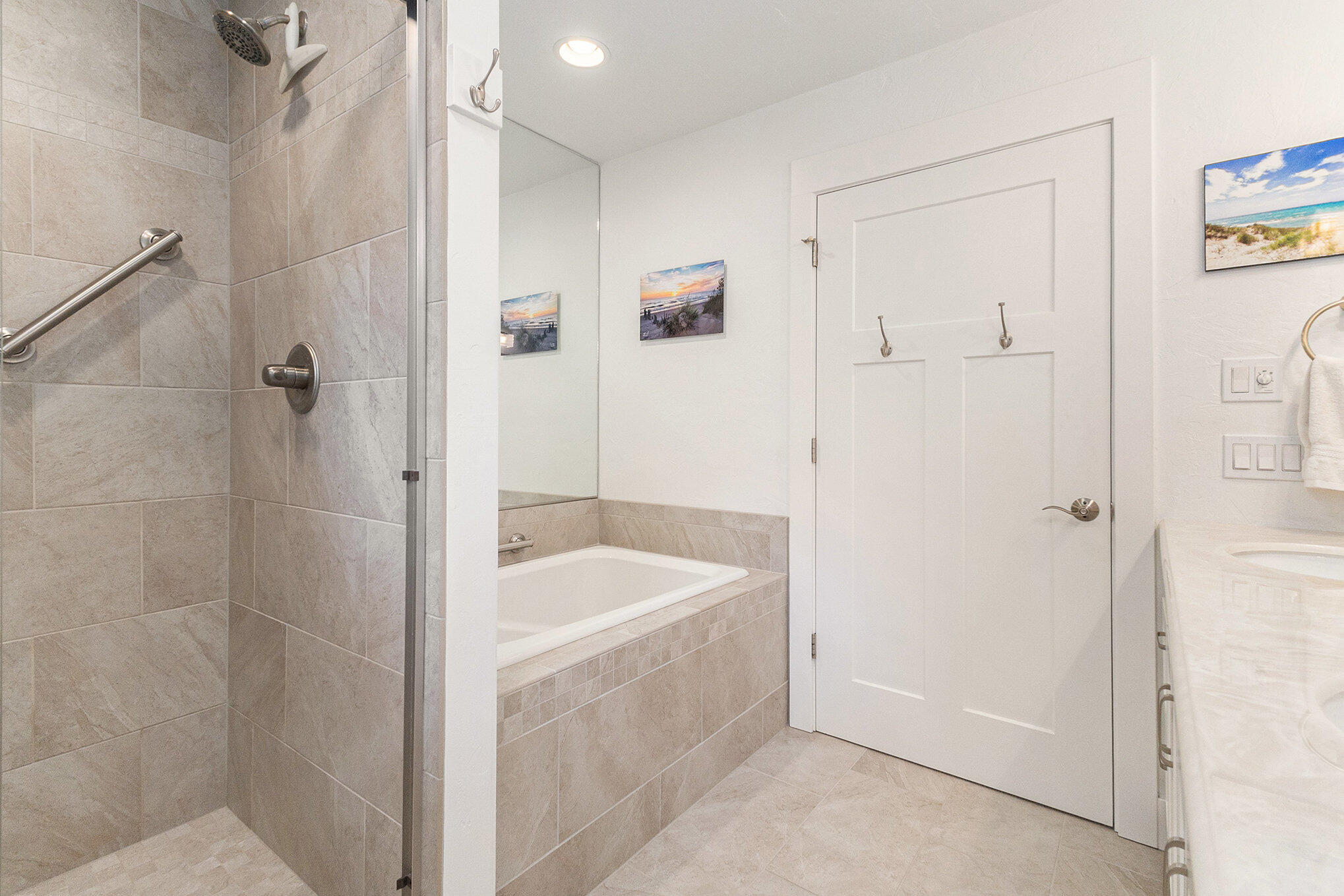 2918 Piney Ridge Road Ludington, MI 49431 - Photo 24 of 59 Custom Tiled Shower & Soaking Tub