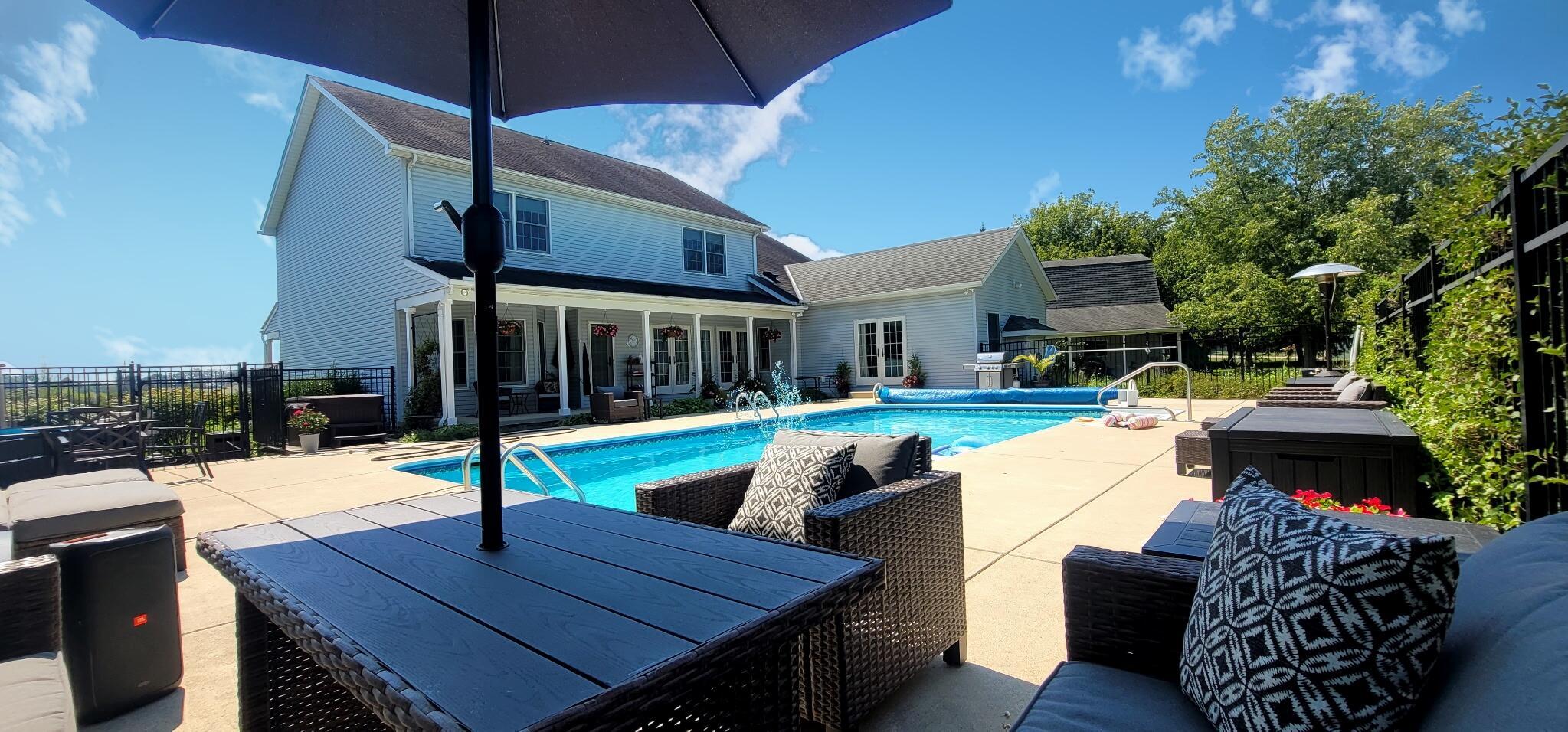 1364 Dale Ford Road Delaware, OH 43015 - Photo 95 of 112 95. Pool & Rear Exterior