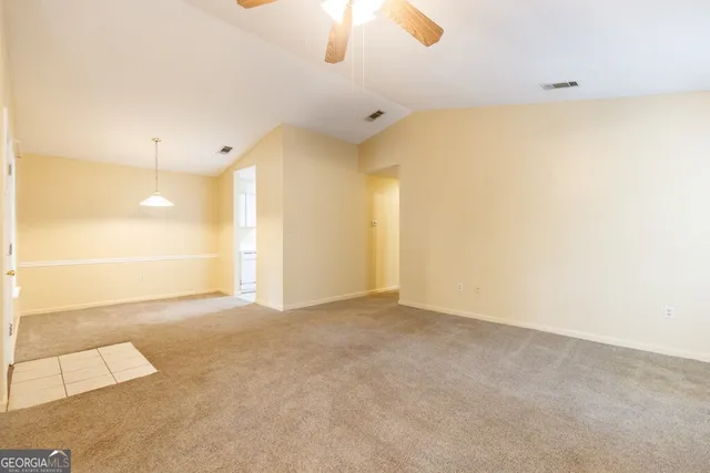 a view of an empty room