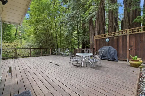 a view of outdoor space with seating space