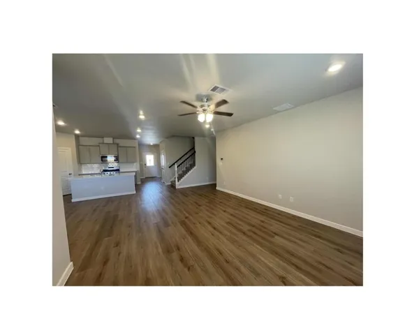 a view of a living room with a sink