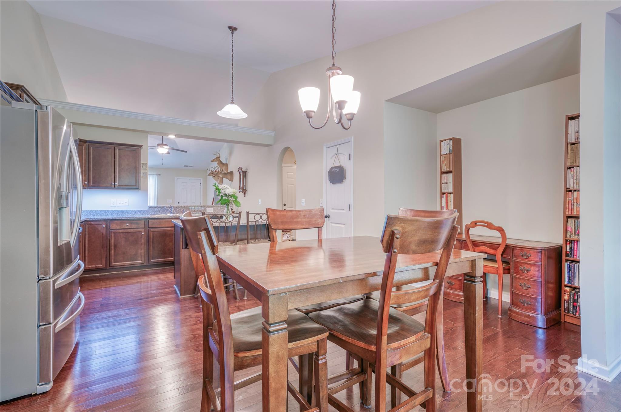 303 Reservation Road Catawba, SC 29704 - Photo 18 of 32 a view of a dining room with furniture and wooden floor