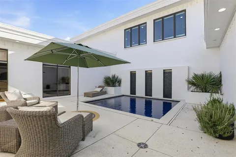 a view of outdoor space with seating space