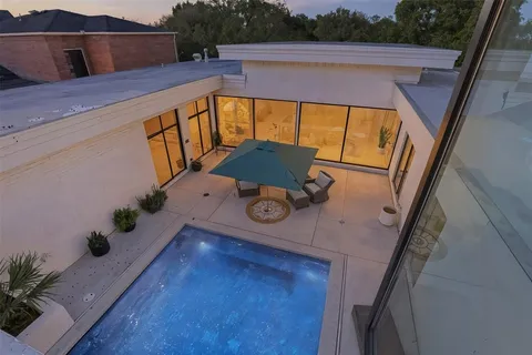 a view of lobby with furniture and floor to ceiling window