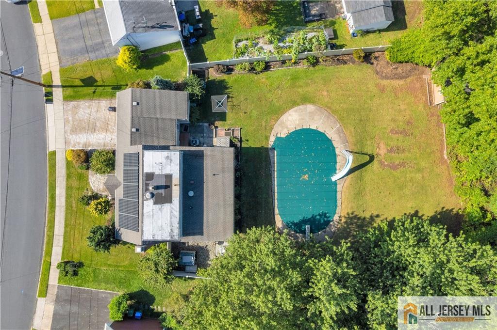 5 Montview Road Edison, NJ 08837 - Photo 46 of 47 an aerial view of a house with swimming pool