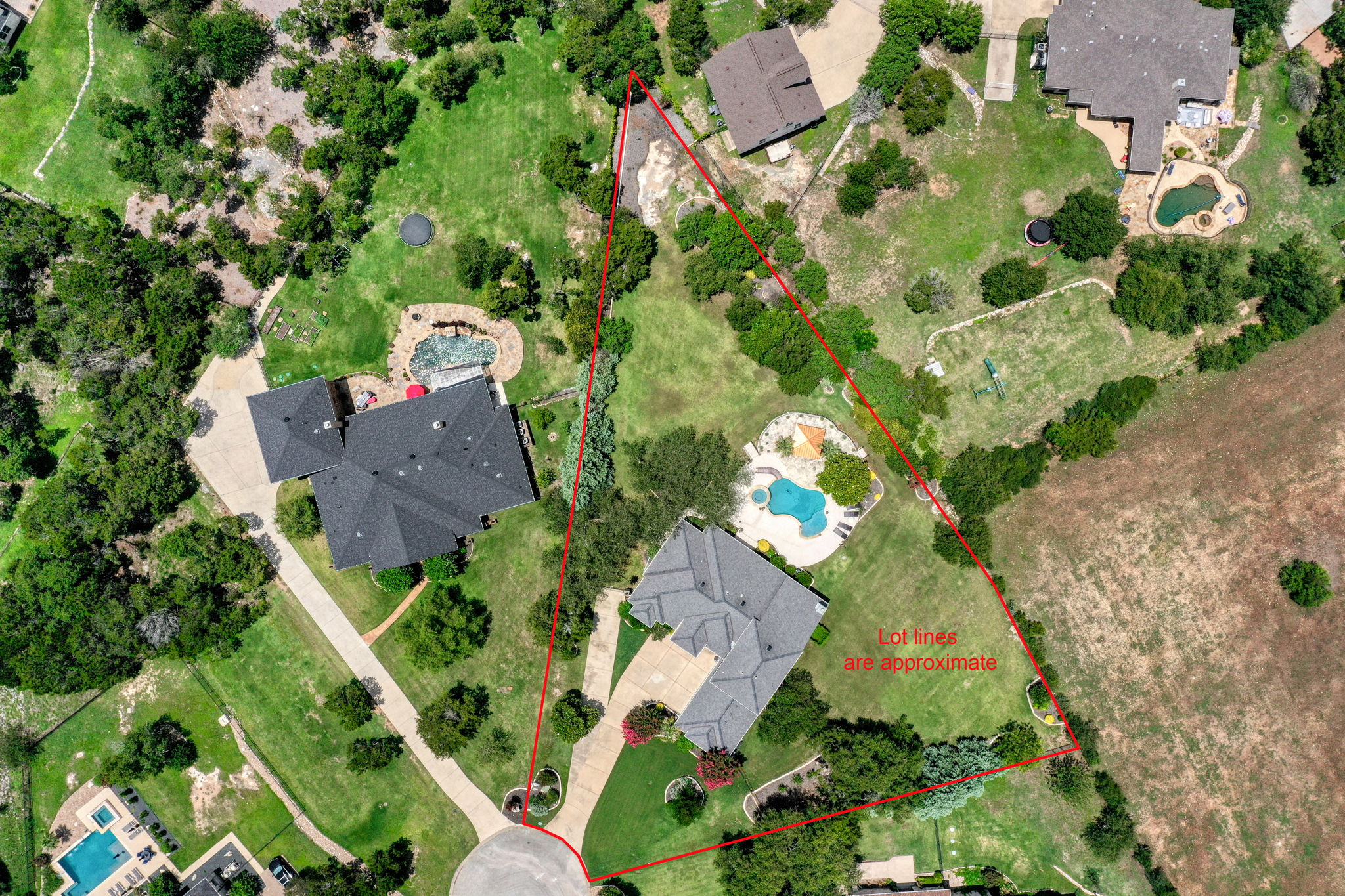 1601 Coronado Leander, TX 78641 - Photo 33 of 37 an aerial view of a house with a yard
