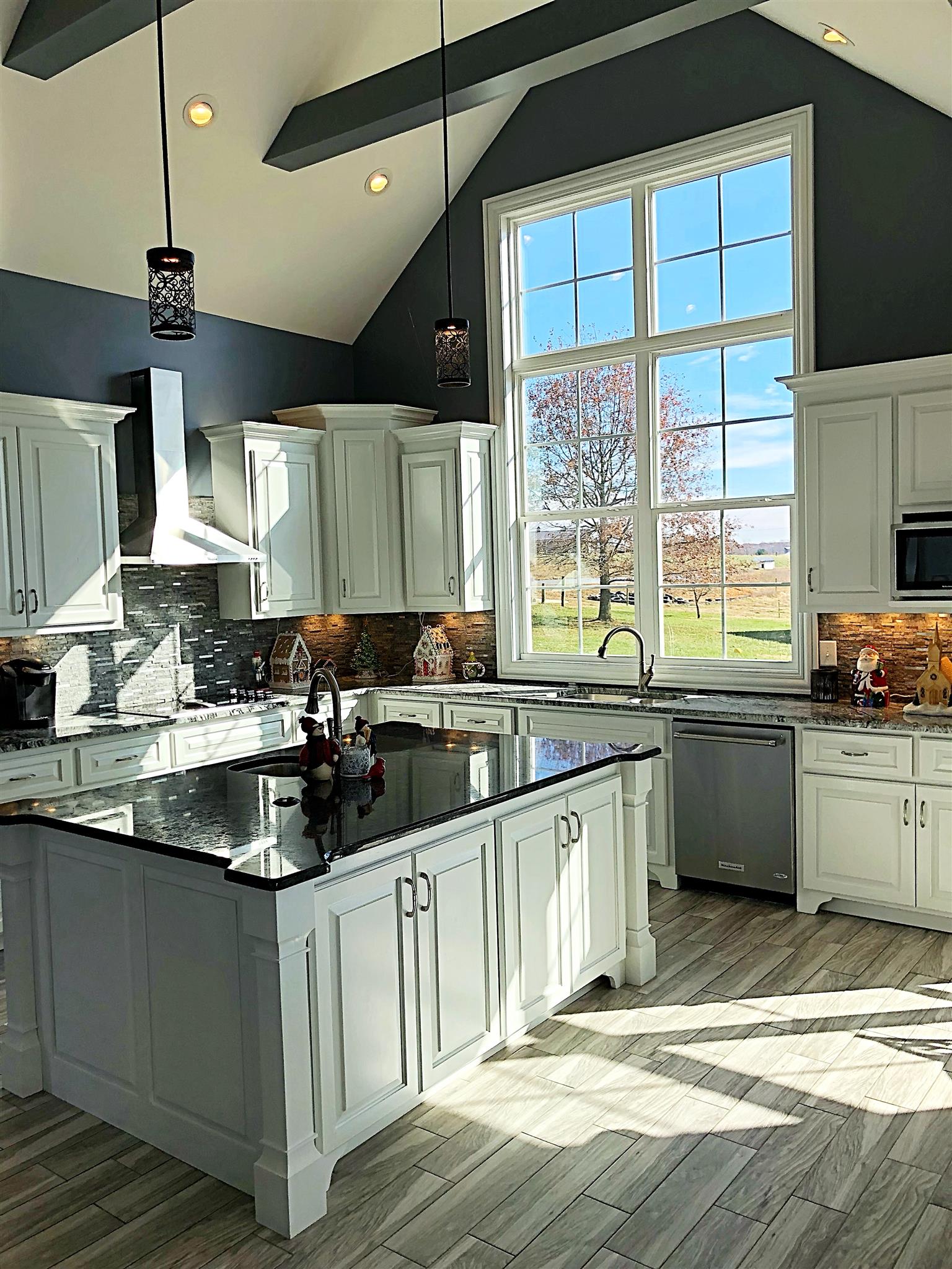 3379 Maxie Jones Road Springfield, TN 37172 - Photo 6 of 30 a kitchen with stainless steel appliances granite countertop a sink a stove and a wooden floor
