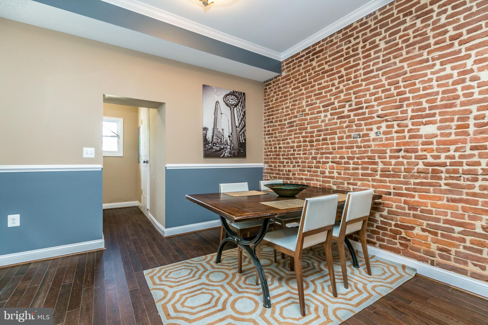3619 Reisterstown Road Baltimore, MD 21215 - Photo 14 of 28 Dining Room with Exposed Brick