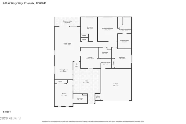 $460,000 | 608 West Gary Way, Phoenix, AZ 85041