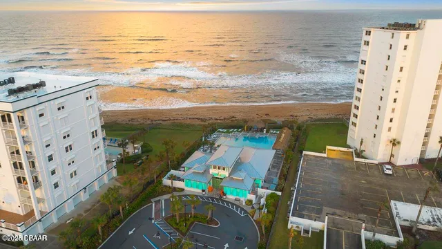 a front view of a building