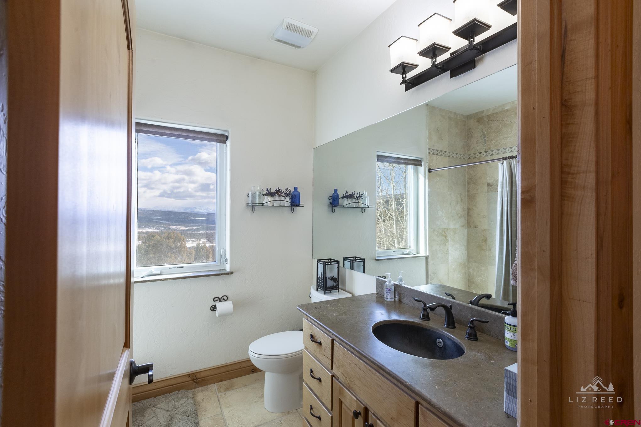 21602 Standingbear Road Cedaredge, CO 81413 - Photo 12 of 35 a bathroom with a sink and a mirror