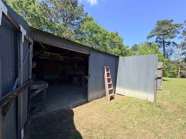 a backyard of a house