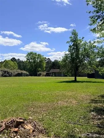 a view of field with grass and trees