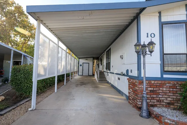 a view of porch with seating space