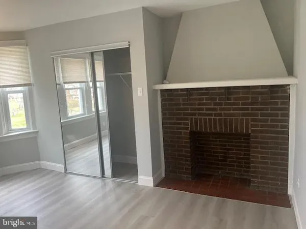 a view of wooden door