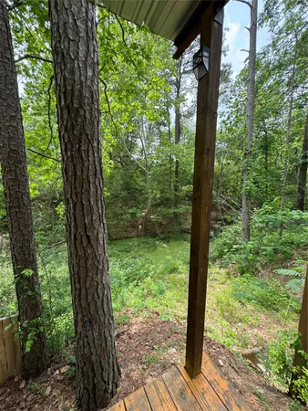a view of outdoor space with lots of green space