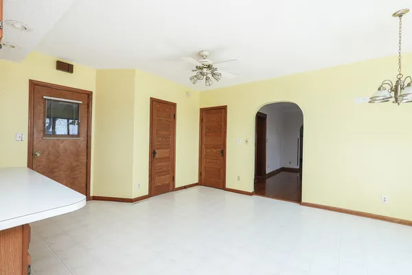 a view of an empty room with window