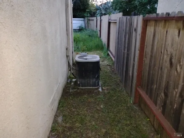 a view of a small yard