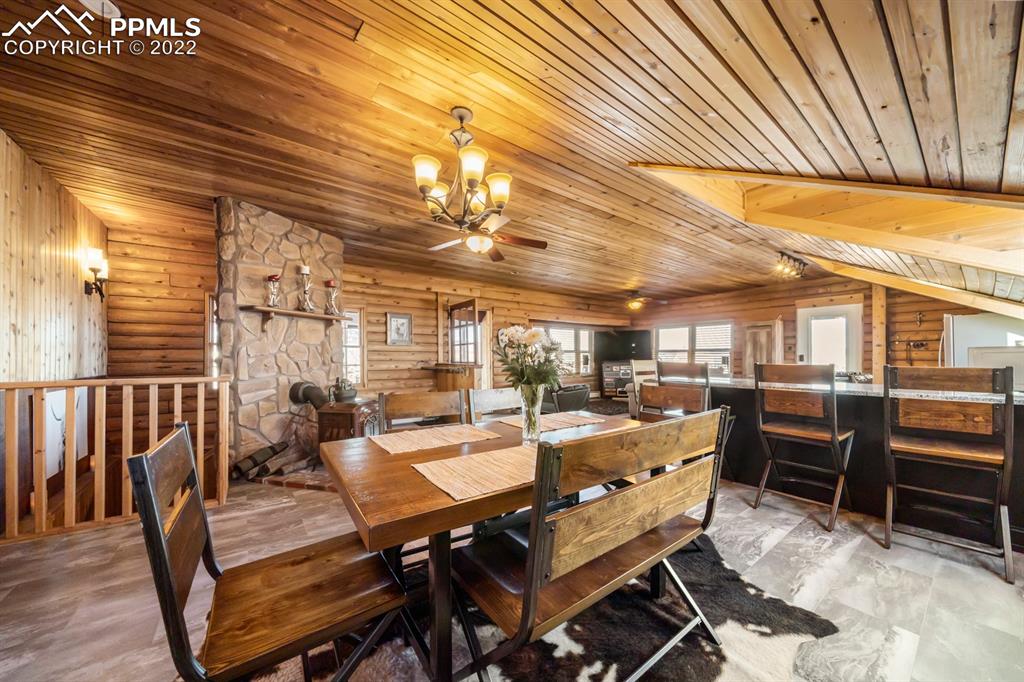 3645 Doolittle Road Monument, CO 80132 - Photo 11 of 39 a view of a dining room with furniture window and outside view