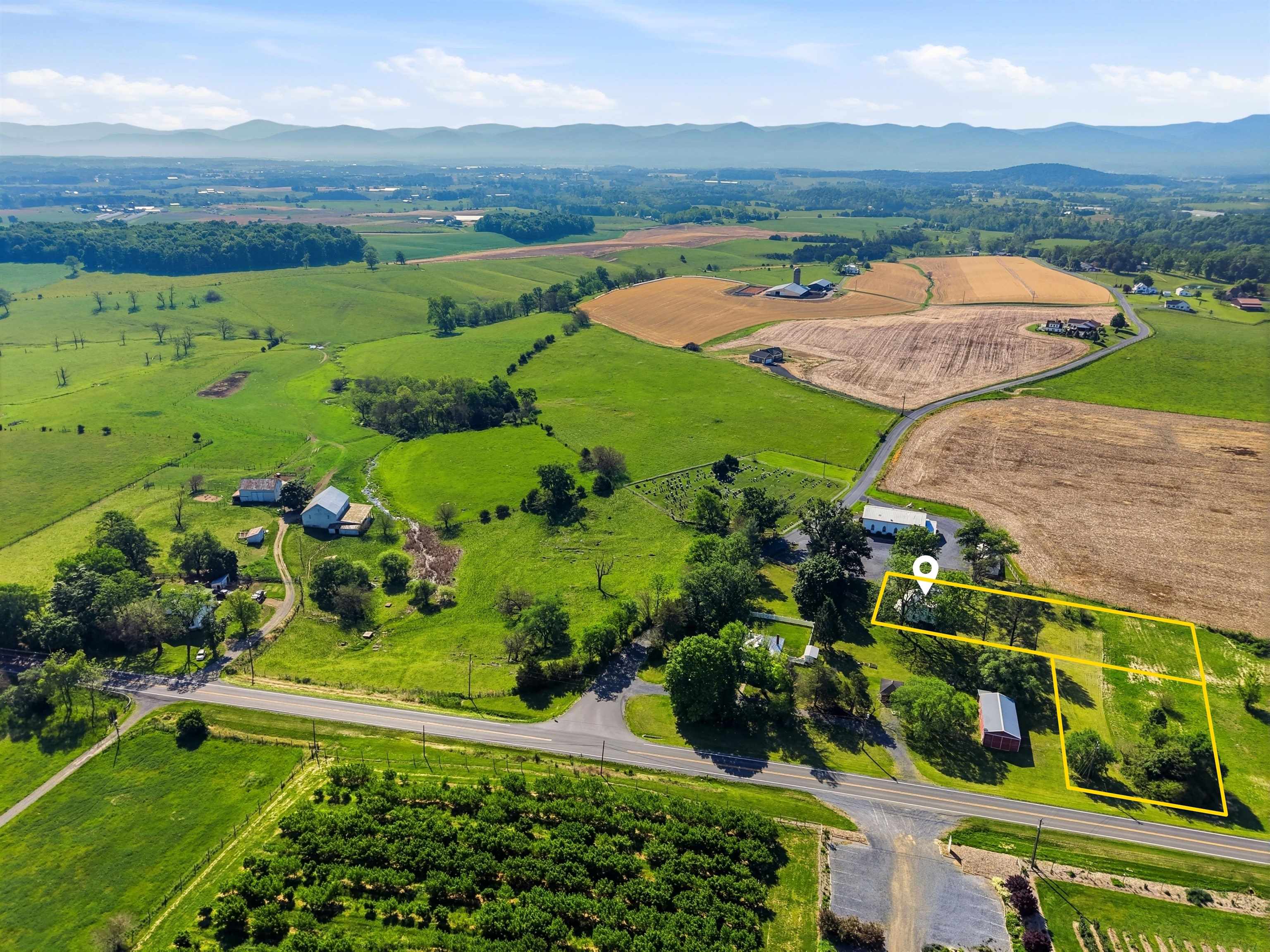 5096 Battlefield Road Harrisonburg, VA 22801 - Photo 36 of 38 an aerial view of a house with a yard