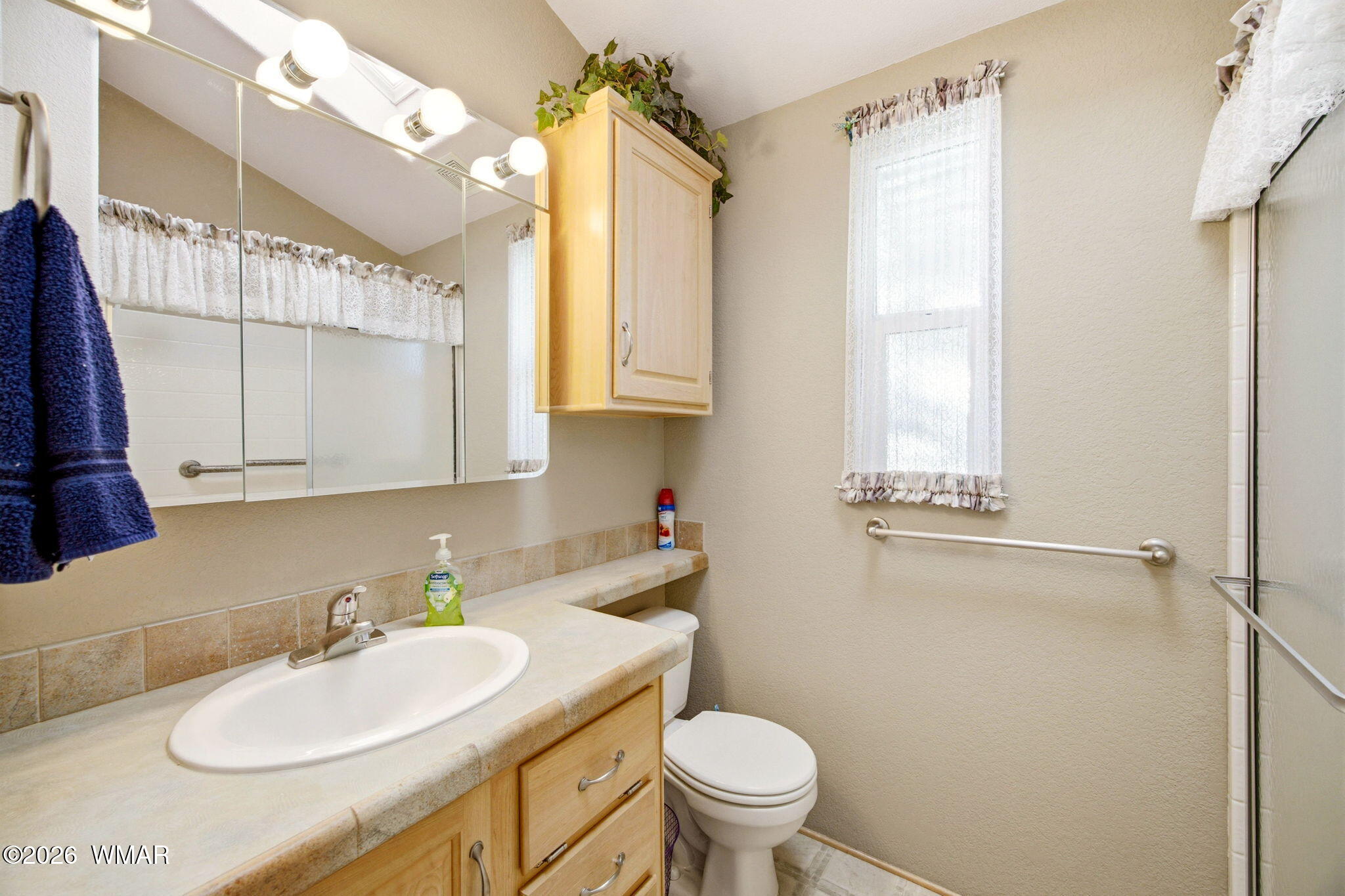 2275 Old Crooks Trail Overgaard, AZ 85933 - Photo 16 of 24 a bathroom with a sink a toilet and a mirror