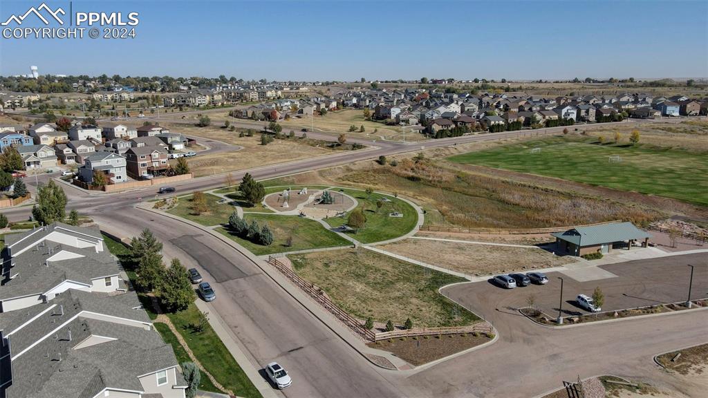 7675 Sandy Springs Point Fountain, CO 80817 - Photo 27 of 32 an aerial view of a house with a ocean view