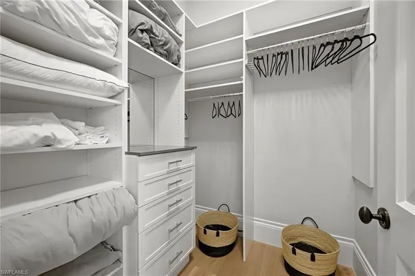 a walk in closet