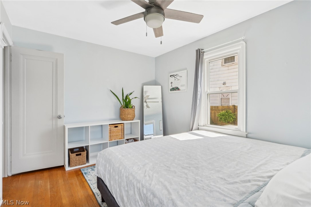 2709 Ralph Avenue Cleveland, OH 44109 - Photo 22 of 40 Bedroom with ceiling fan and hardwood / wood floors