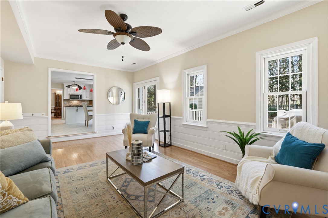 6104 Lansgate Road Midlothian, VA 23112 - Photo 16 of 42 Ceiling Fan and plenty of natural light